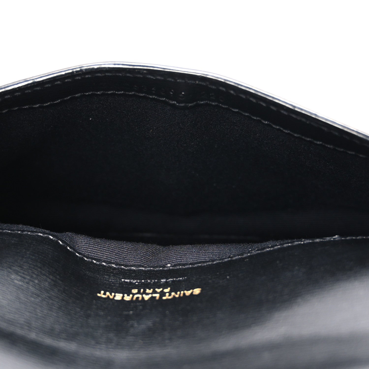 Saint Laurent Smooth Calfskin Monogram Phone Holder Crossbody Black 5 of 10