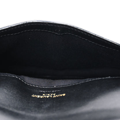 Saint Laurent Smooth Calfskin Monogram Phone Holder Crossbody Black 5 of 10