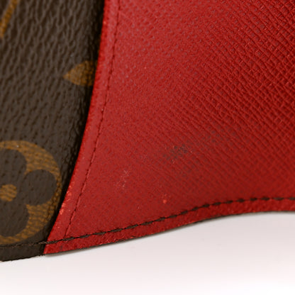 Louis Vuitton Monogram Emilie Wallet Rouge 11 of 12
