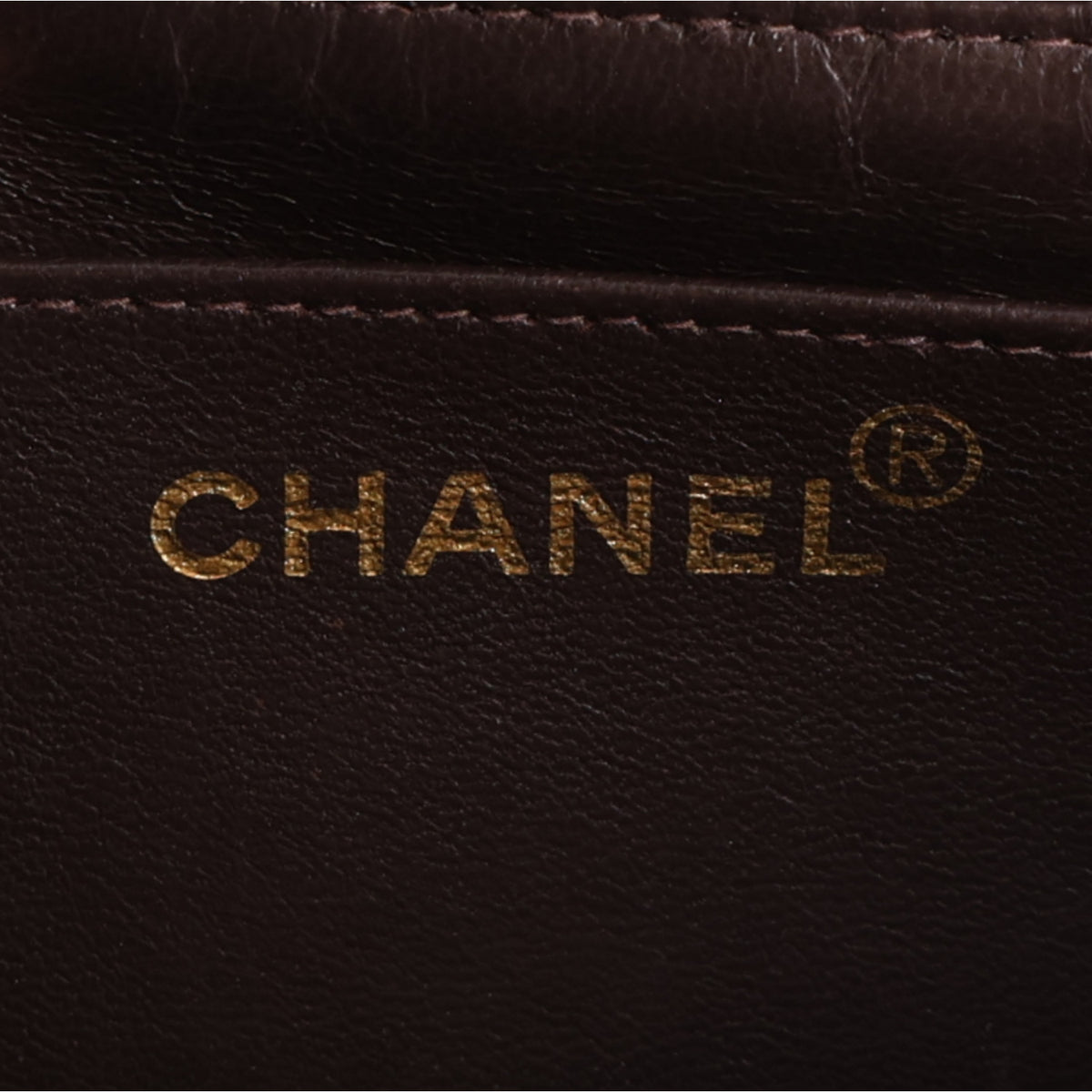 Lambskin Quilted Medium Single Flap Dark Brown