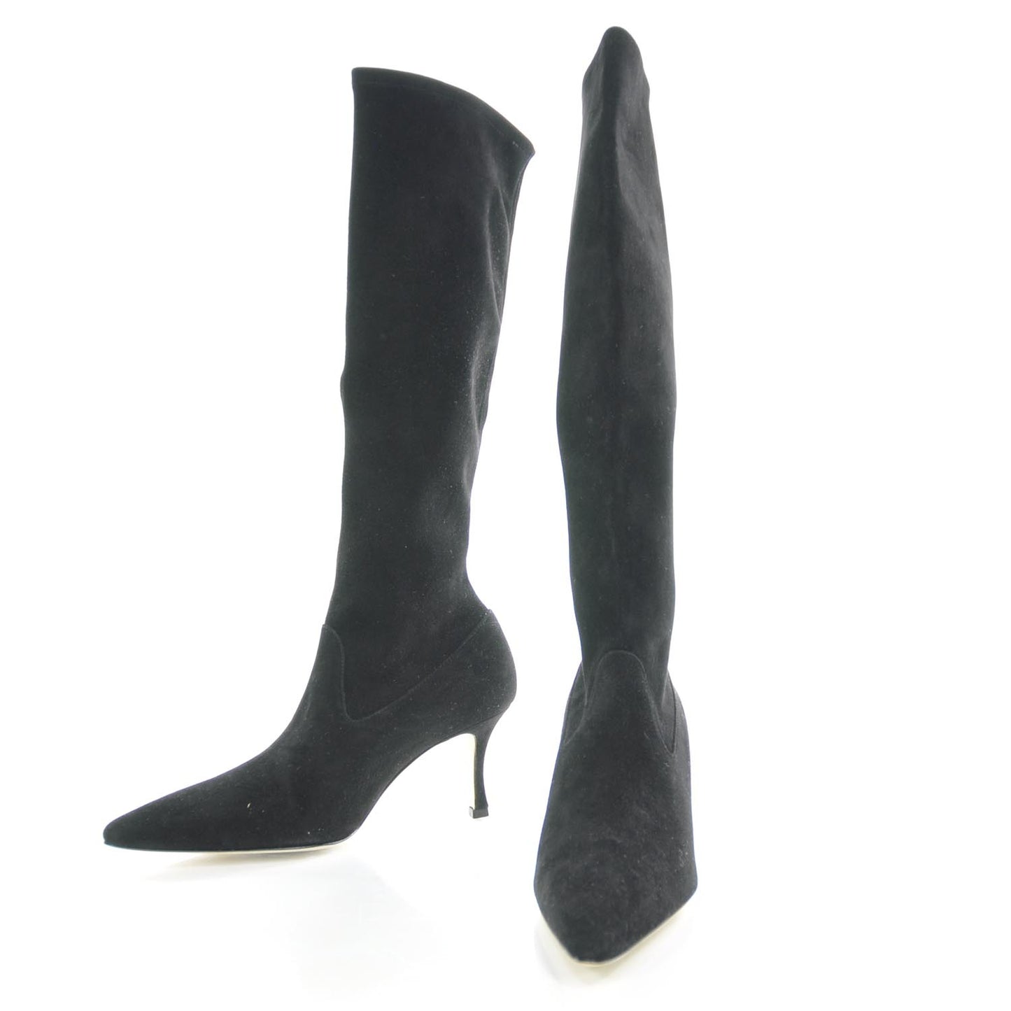 MANOLOBLAHNIKSuedeTallBoots36.5Black