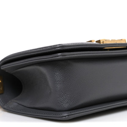 Chanel Caviar Quilted Small Boy Flap Dark Grey 9 of 11