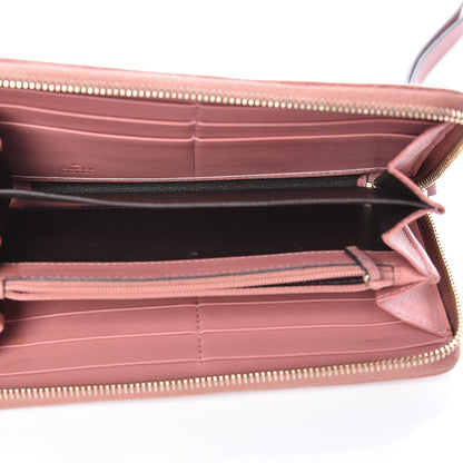 Gucci Guccissima Zip Around Heart Wallet Soft Pink 5 of 10