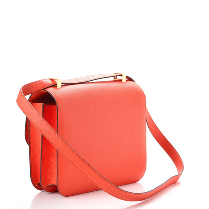 Hermes Evercolor Constance 24 Orange Poppy 4 of 23