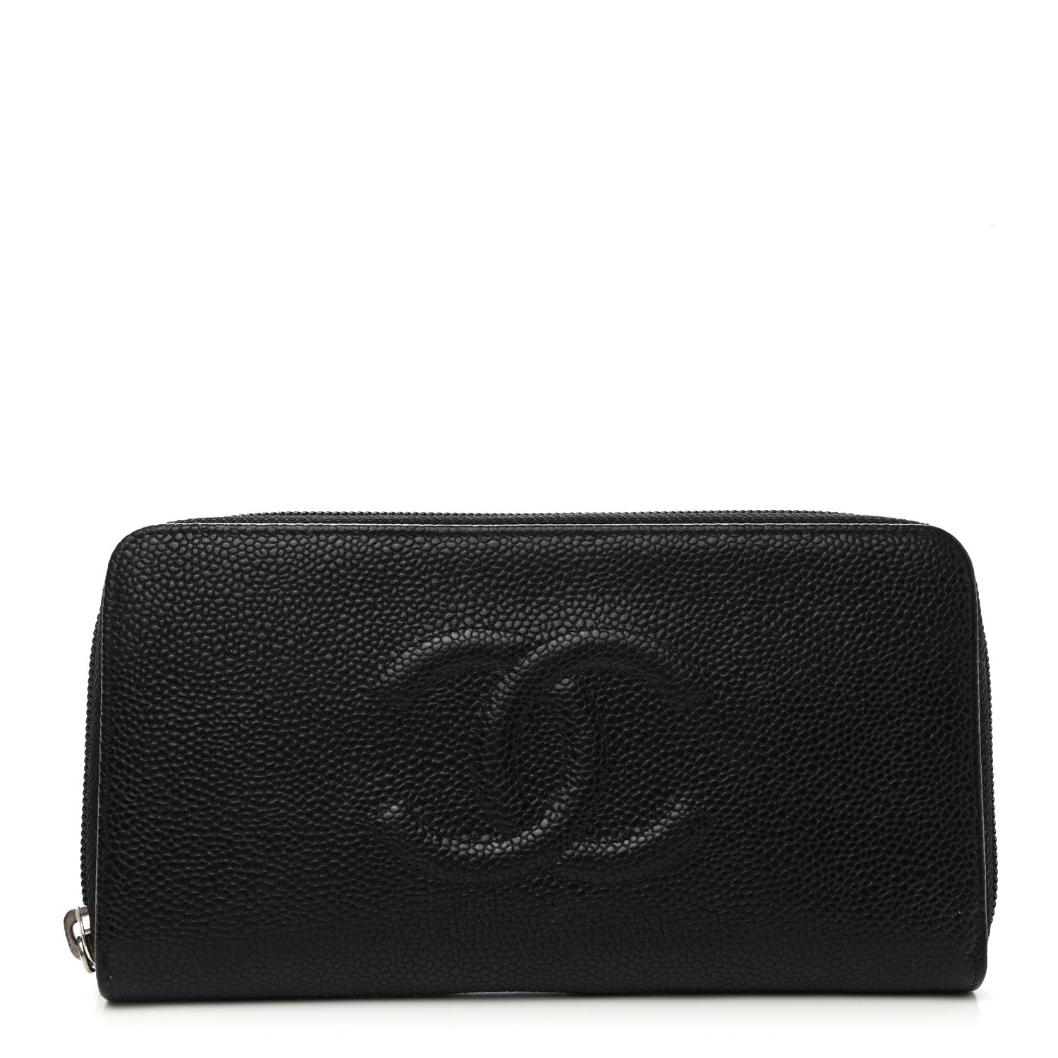 Chanel Caviar Large Timeless CC Zip Around Wallet Black 1 of 8