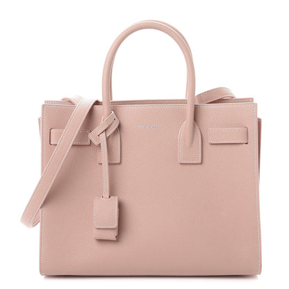 Saint Laurent Grained Calfskin Topstich Baby Sac De Jour Antique Rose 1 of 8