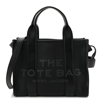 Marc Jacobs Grained Calfskin Small The Tote Bag Black 1 of 14