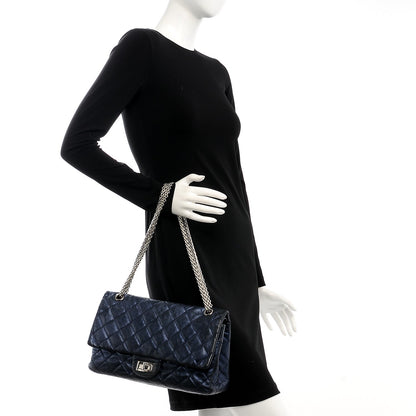 Chanel Metallic Calfskin 2.55 Reissue Flap 227 Blue 2 of 12