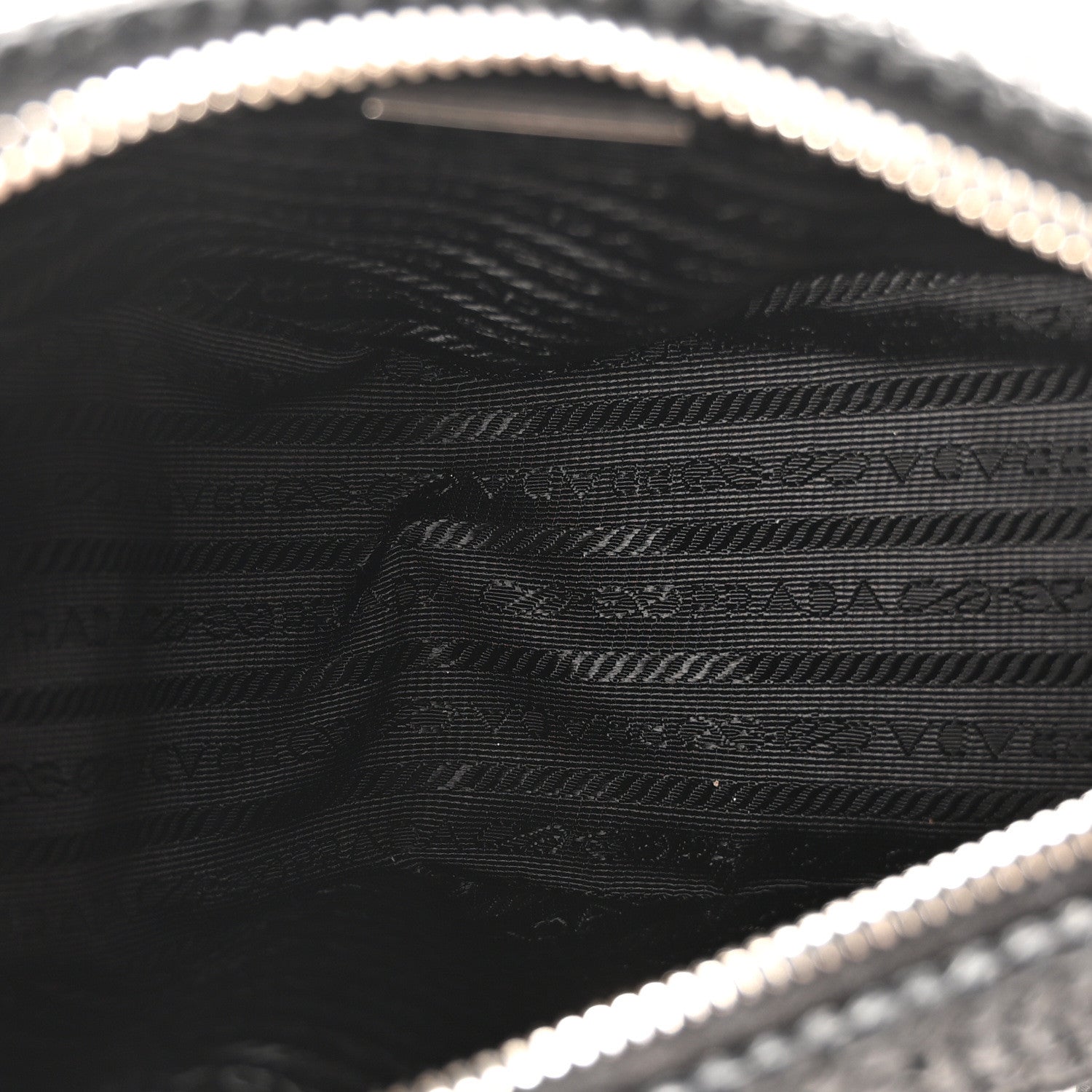Prada Yarn Raffia Effect Crochet Triangle Shoulder Bag Black 5 of 9