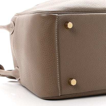 Hermes Taurillon Clemence Lindy 26 Etoupe 9 of 12