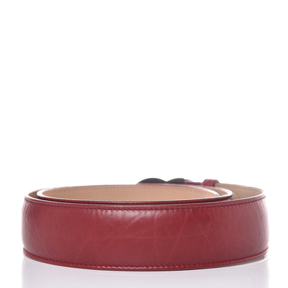 Chanel Aged Calfskin Charm Belt 90 36 Burgundy 3 of 10