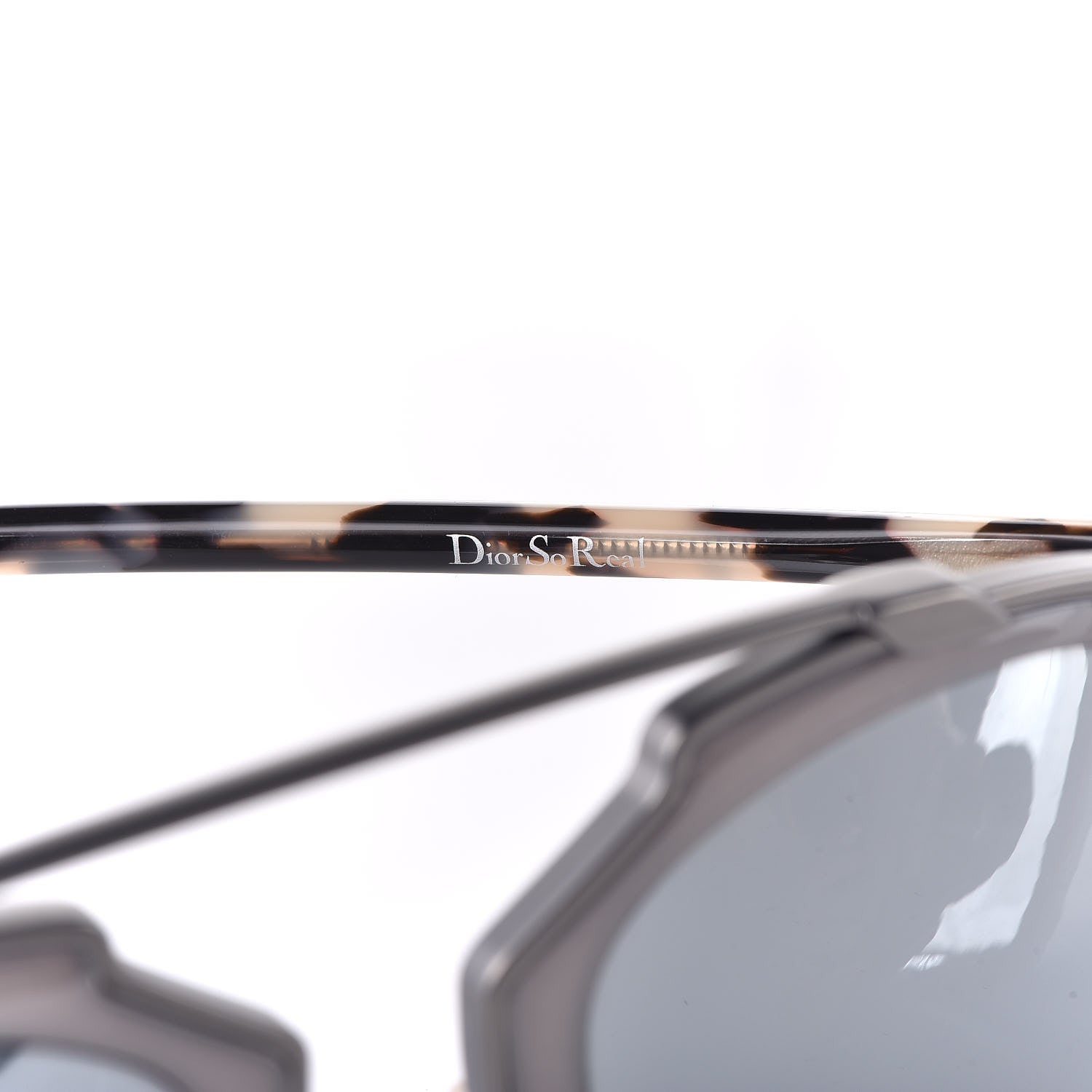 Christian Dior So Real Sunglasses Ruthenium Light Havana 7 of 9