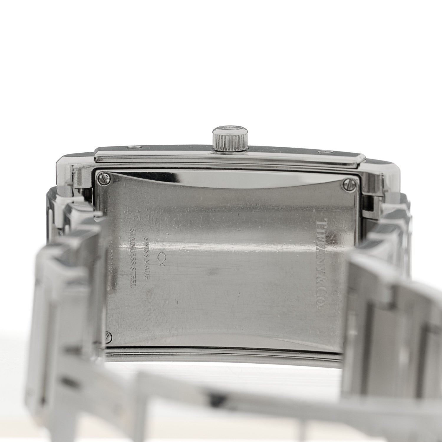 Tiffany Stainless Steel Diamond Bezel 27mm Grand Resonator Quartz Watch 4 of 5