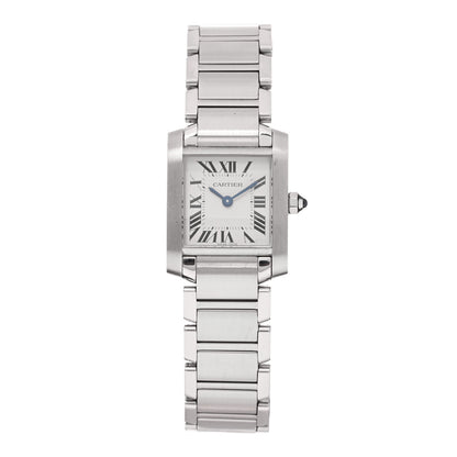 Cartier Stainless Steel 20mm Tank Francaise Quartz Watch 1 of 5