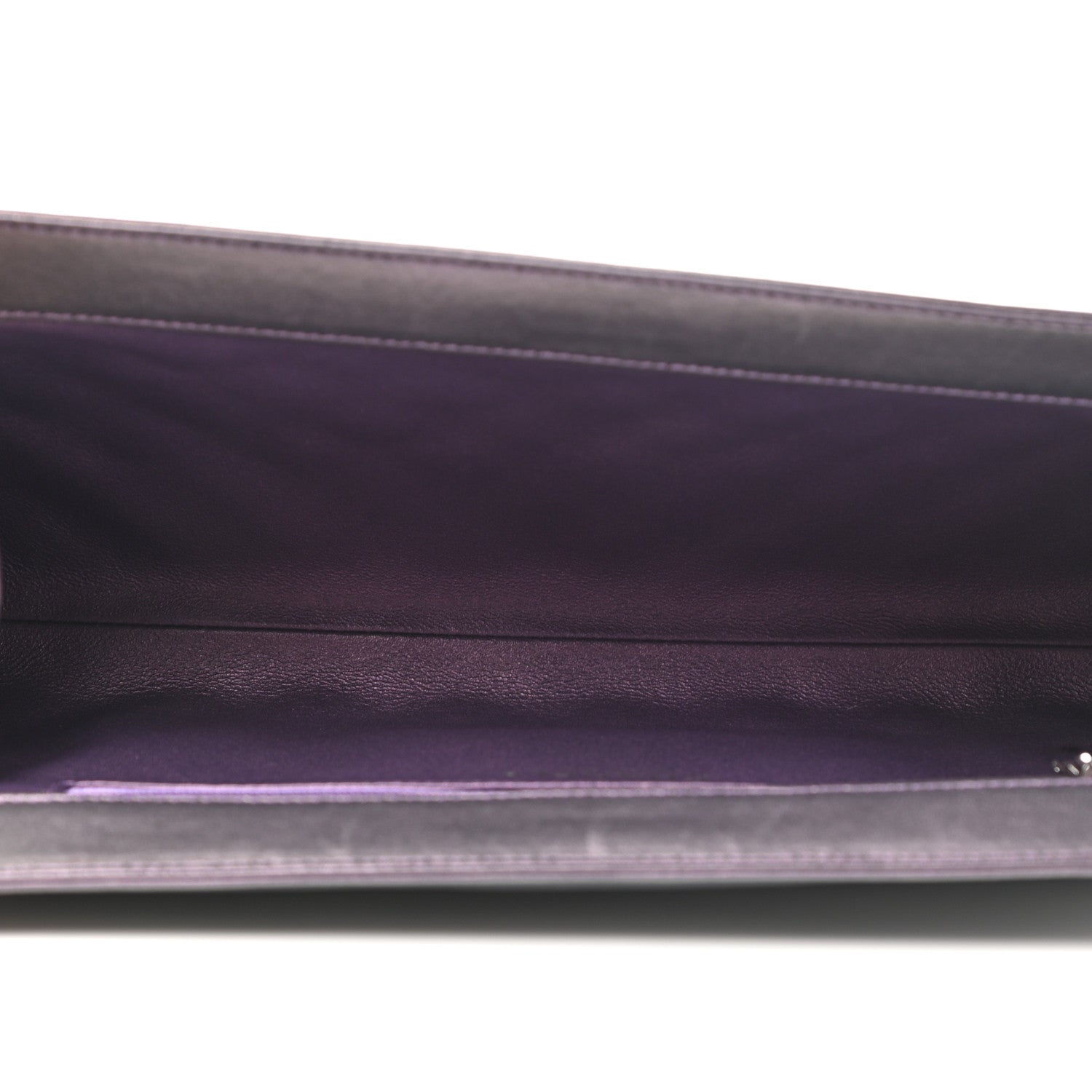 Chanel Iridescent Calfskin Quilted Clutch Purple 5 of 7