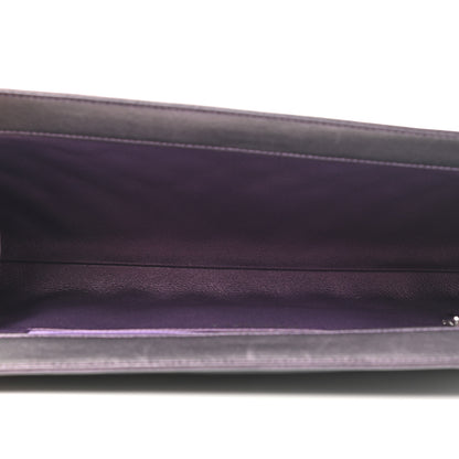Chanel Iridescent Calfskin Quilted Clutch Purple 5 of 7