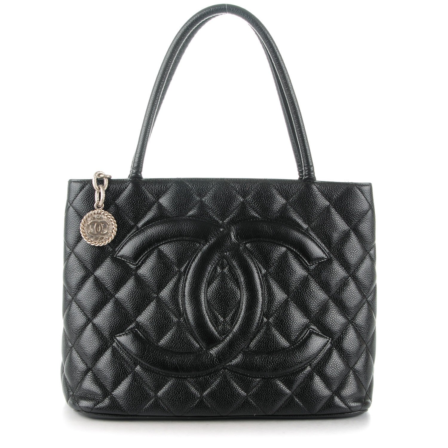 Chanel Caviar Quilted Medallion Tote Black 1 of 8