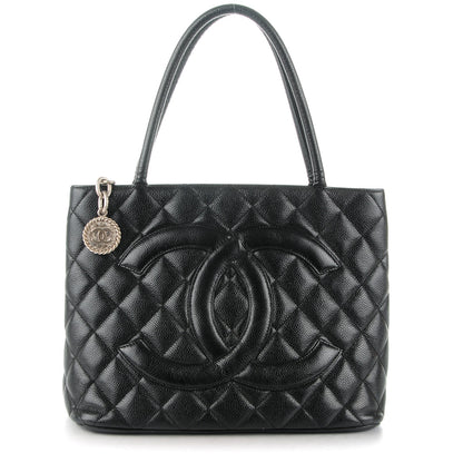 Chanel Caviar Quilted Medallion Tote Black 1 of 8