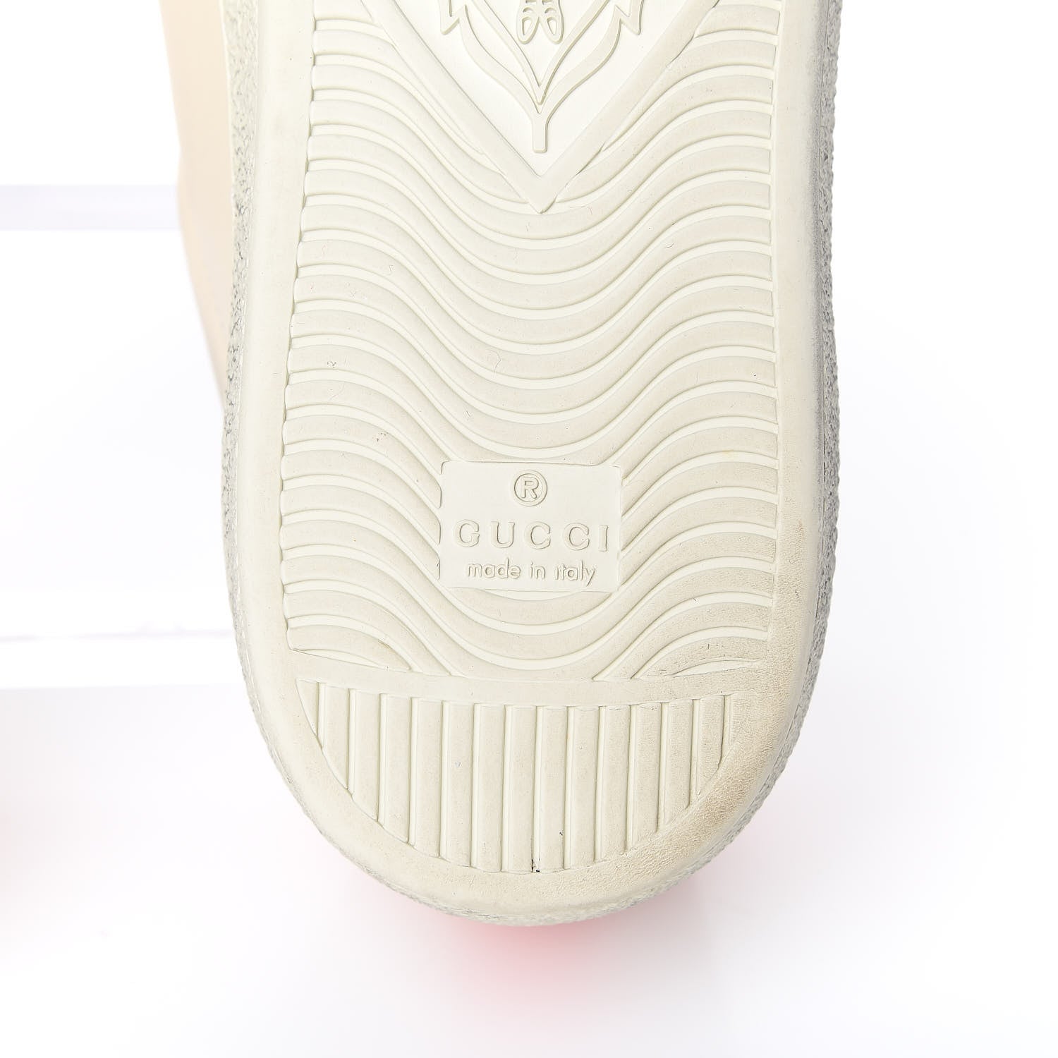 Gucci X DISNEY Miro Soft Calfskin Mickey Mouse Print Mens Ace Sneakers 11 Ivory Deep Orange 8 of 14