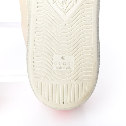 Gucci X DISNEY Miro Soft Calfskin Mickey Mouse Print Mens Ace Sneakers 11 Ivory Deep Orange 8 of 14