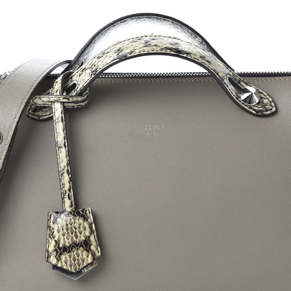 Fendi Vitello Dolce Elaphe Medium By The Way Boston Bag Tortora Multicolor 10 of 12