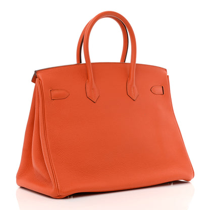 Hermes Togo Birkin 35 Feu 2 of 9