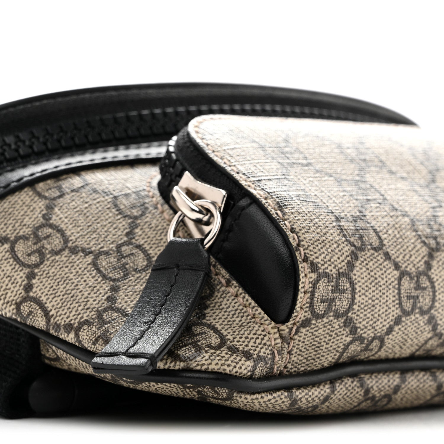 Gucci GG Supreme Monogram Belt Bag Black 9 of 10