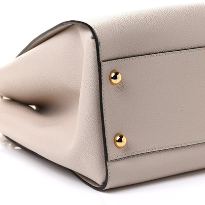 Burberry Soft Grain Calfskin Medium Buckle Tote Limestone 11 of 12