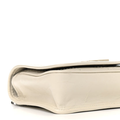 Saint Laurent Crinkled Calfskin Matelasse Monogram Niki Chain Wallet Crema Soft 8 of 9