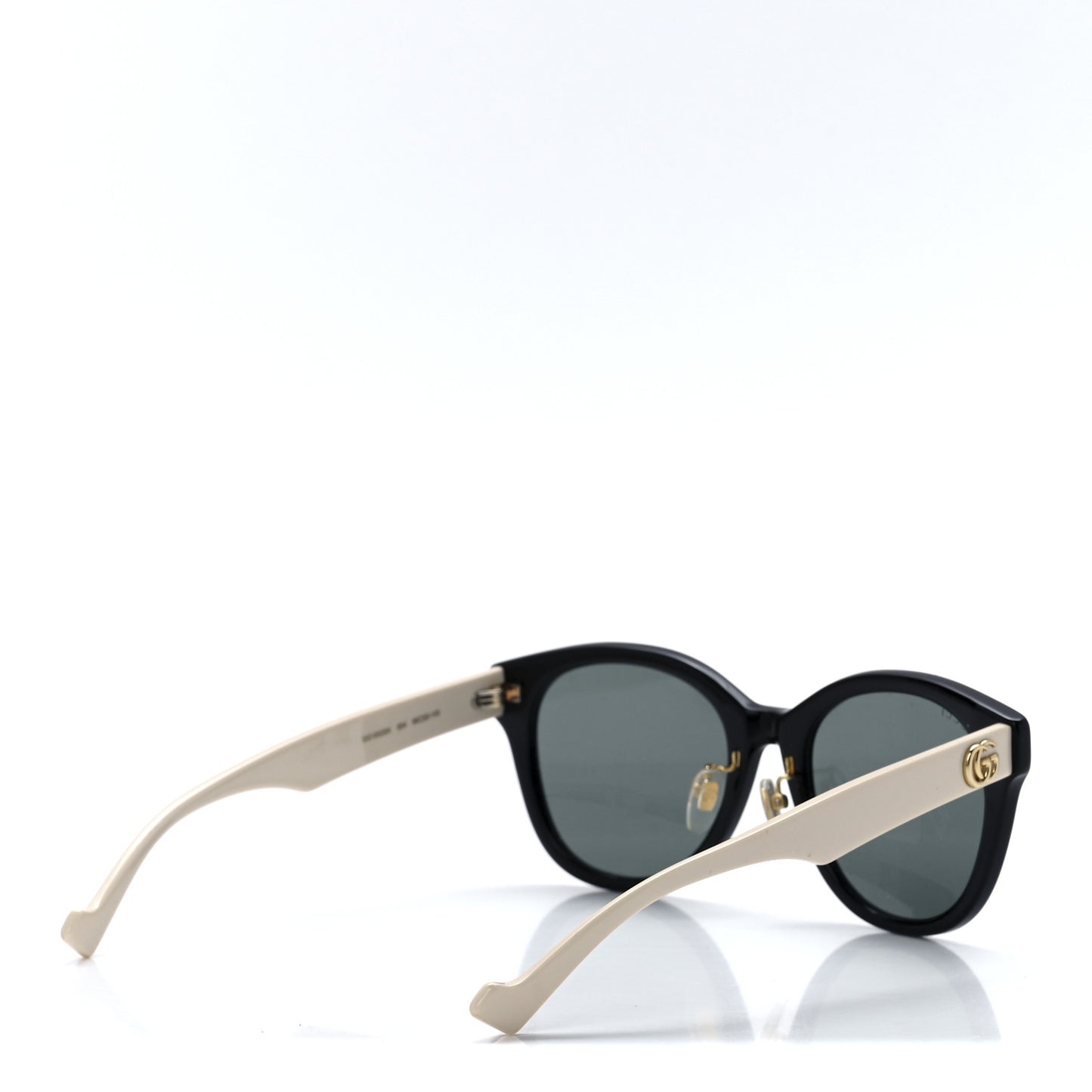 Acetate Square Frame Sunglasses GG1000SK Black White