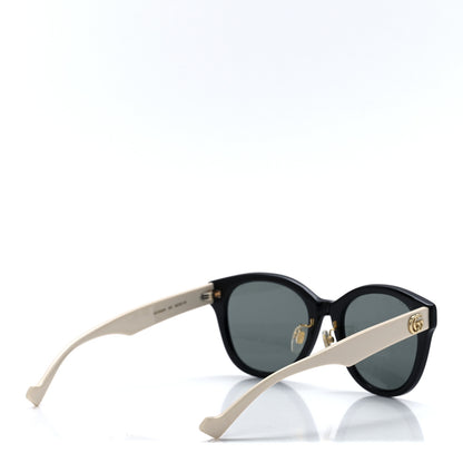 Gucci Acetate Square Frame Sunglasses GG1000SK Black White 4 of 9