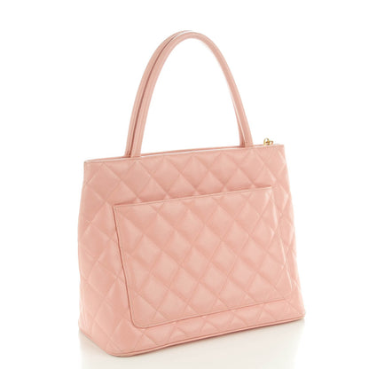 Chanel Caviar Quilted Medallion Tote Light Pink 3 of 8