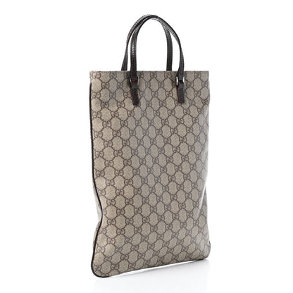 Gucci GG Plus Monogram Flat Vertical Tote Dark Brown 3 of 9