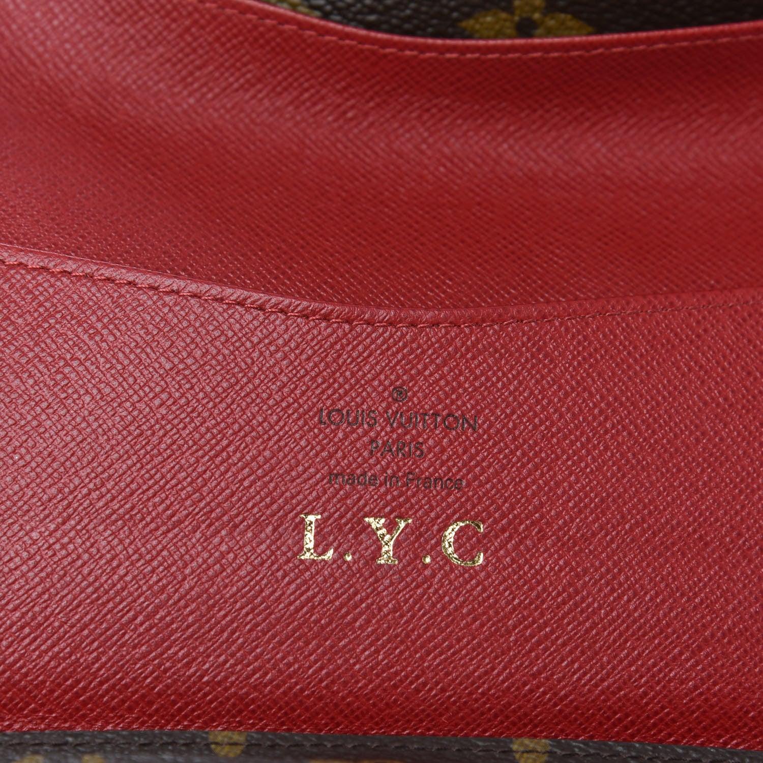 Louis Vuitton Monogram Josephine Wallet Red 6 of 7