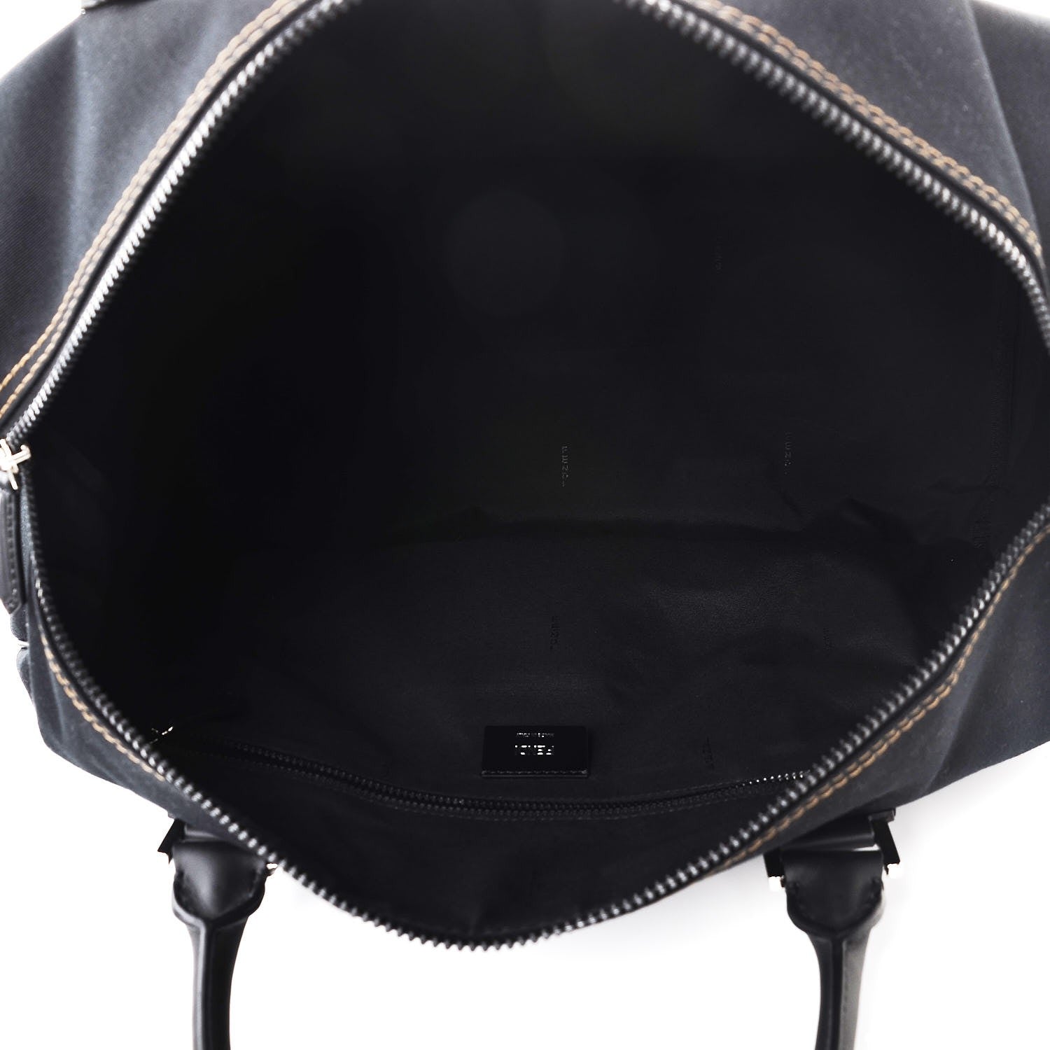 Fendi Canvas Mens Weekender Holdall Bag Black 5 of 7