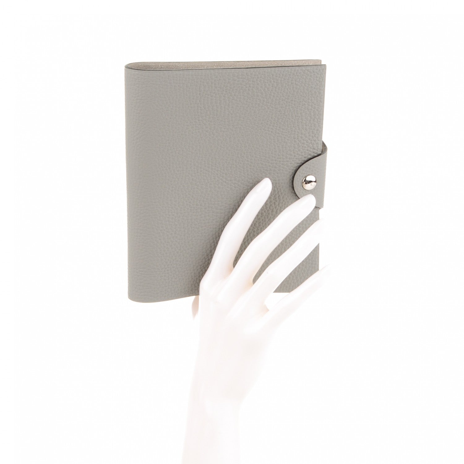 Hermes Togo Ulysse PM Notebook Cover Gris Mouette 2 of 7