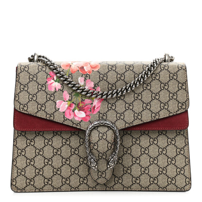 Gucci GG Supreme Monogram Blooms Medium Dionysus Shoulder Bag Beige Multicolor Dry Rose 1 of 10