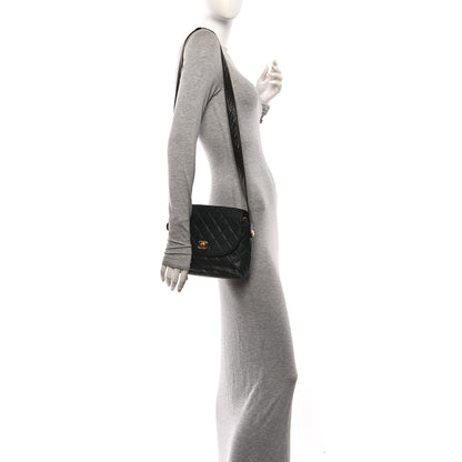 Chanel Lambskin Quilted Flap Shoulder Bag Black 2 of 11