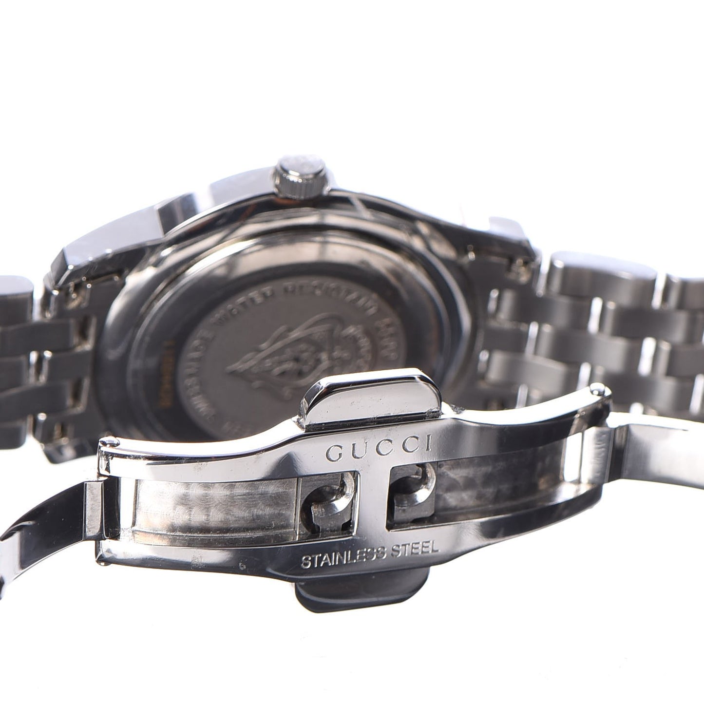 Stainless Steel Diamond 27mm 5500L Quartz Watch Black