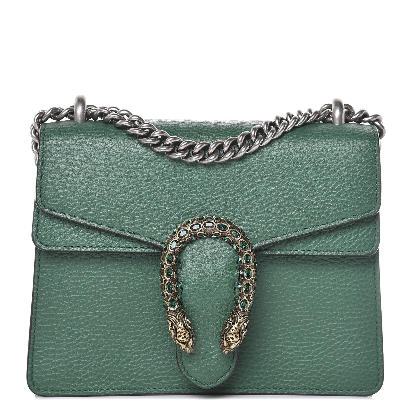 Calfskin Mini Dionysus Shoulder Bag Emerald