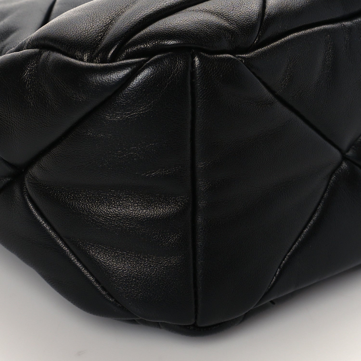 Prada Nappa Re-Nylon Triangle Quilted Patchwork System Shoulder Bag Black 7 of 8