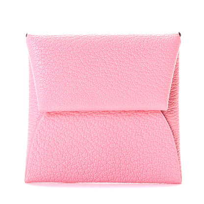 Hermes Chevre Mysore Verso Bastia Coin Purse Rose Confetti Brique 1 of 9