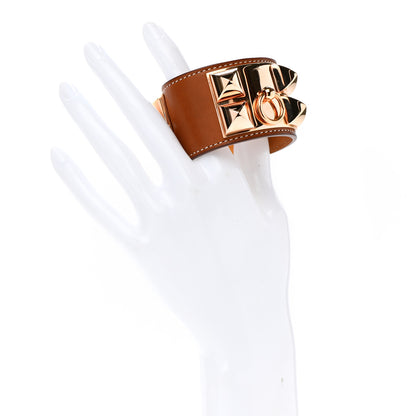 Hermes Barenia Collier de Chien CDC Bracelet S Fauve 2 of 7