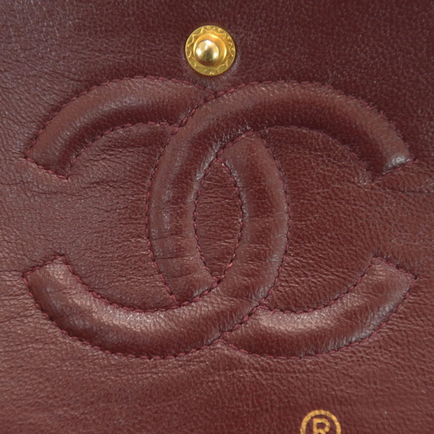 Lambskin Small Double Flap Navy