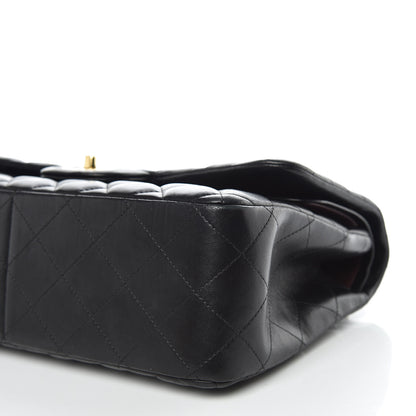 Chanel Lambskin Quilted Jumbo Double Flap Black 7 of 17