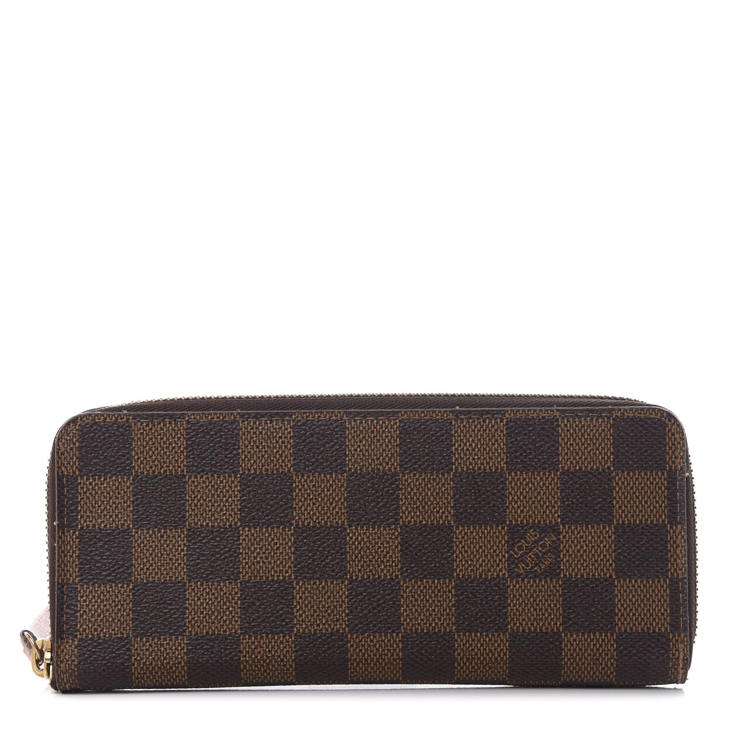 Damier Ebene Clemence Wallet Rose Ballerine