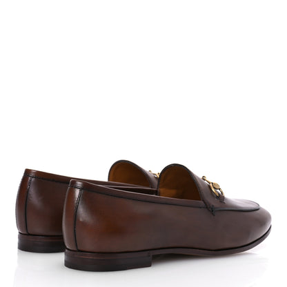Gucci Calfskin Womens Jordaan Loafers 39 Fondente Brown 5 of 16