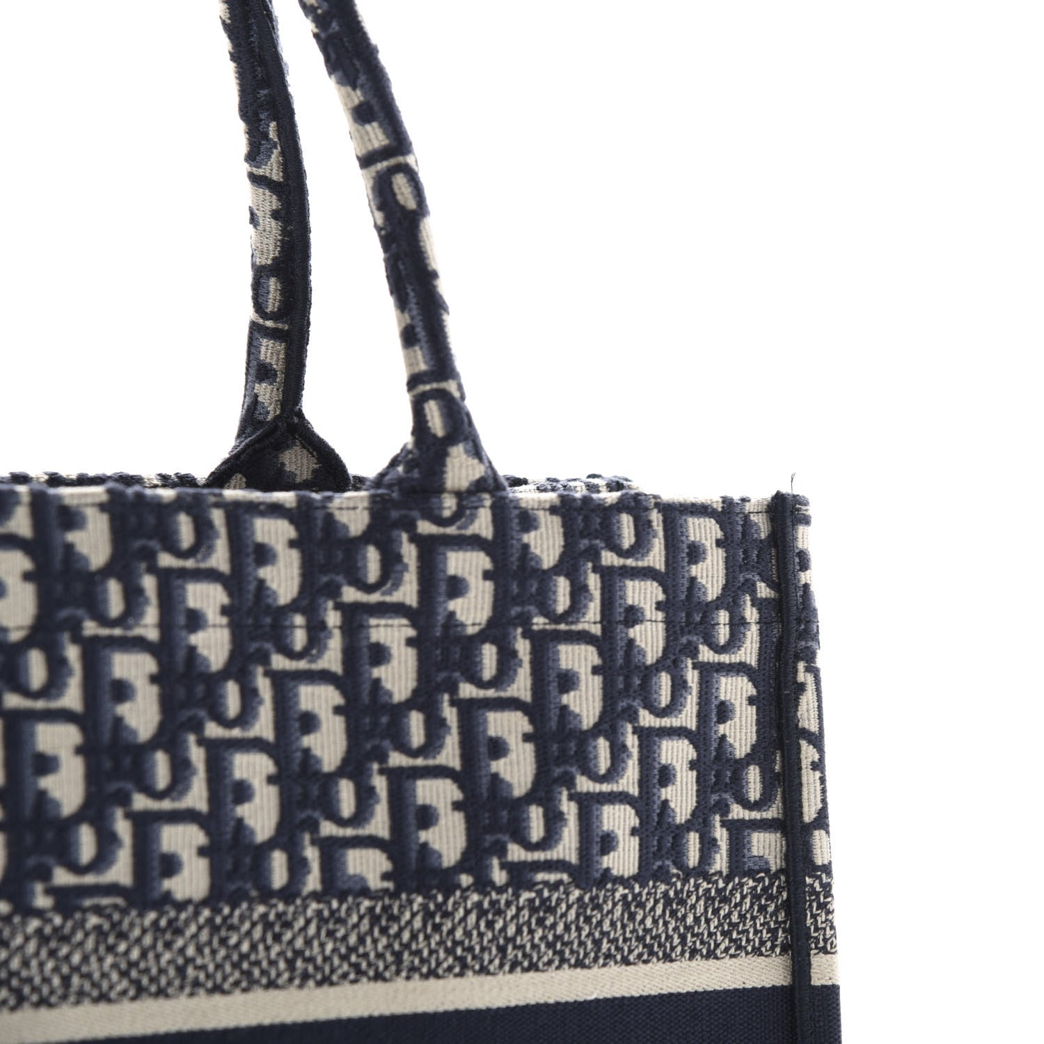 Christian Dior Oblique Medium Book Tote Blue Multicolor 8 of 11
