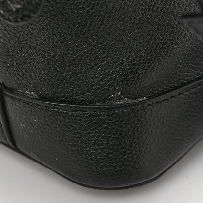 Balenciaga Grained Calfskin Logo S Ville Top Handle Bag Black White 13 of 15