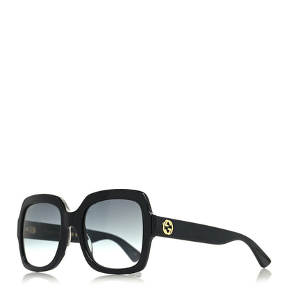 Gucci Acetate Square Frame Sunglasses GG0036S Black 1 of 8